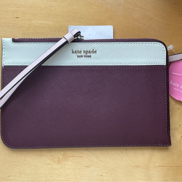 Kate Spade L-Zip Colorblock Wristlet NWT - Picture 8 of 10